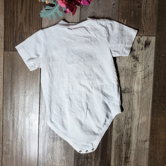 Gymboree Embroidered Baby Bunny Easter Onesie White 100% Cotton EUC Size 18-24m - Picture 2 of 11